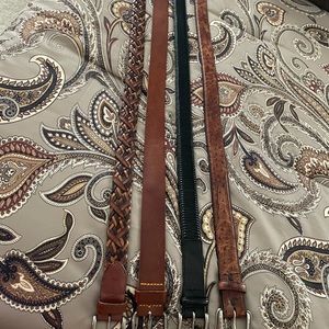 Men’s leather belts-size 38